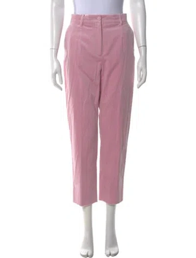 Pre-owned Dolce & Gabbana Straight Leg Pants W/ Tags In Pink
