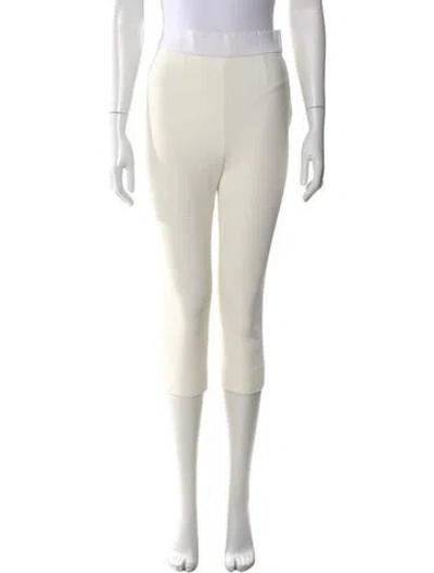 Pre-owned Dolce & Gabbana Straight Leg Pants In White