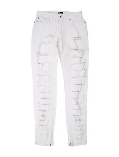 Pre-owned Dolce & Gabbana Straight Leg Pants In White