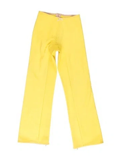 Pre-owned Dolce & Gabbana Straight Leg Pants In Yellow