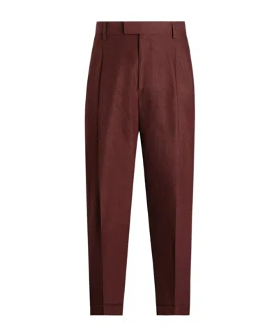 Dolce & Gabbana Straight-leg Tailored Trousers In Red