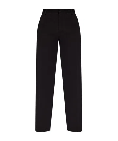 Dolce & Gabbana Dolce  Gabbana Pressed Crease Straight Leg Trousers In Black