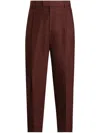 Dolce & Gabbana Straight-leg Tailored Trousers In Brown