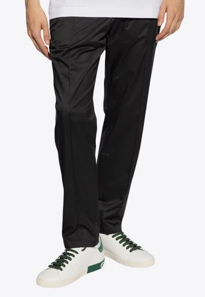 Dolce & Gabbana Straight-leg Track Pants In Black