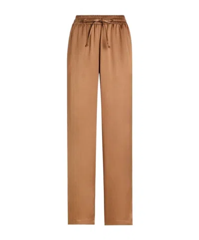 DOLCE & GABBANA DOLCE  GABBANA ELASTIC WAIST SATIN PANTS