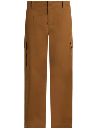 Dolce & Gabbana Straight-leg Trousers In Brown