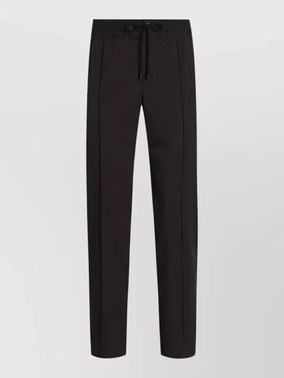 DOLCE & GABBANA STRAIGHT LEG TROUSERS CREASE DETAILING POCKETS