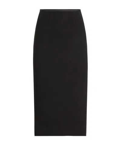 DOLCE & GABBANA DOLCE  GABBANA CREPE CALF-LENGTH PENCIL SKIRT