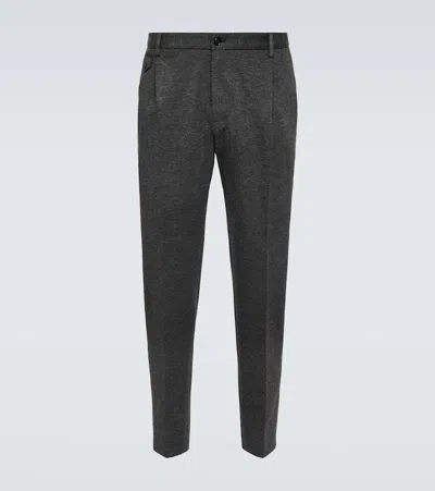Dolce & Gabbana Straight Pants In Grey