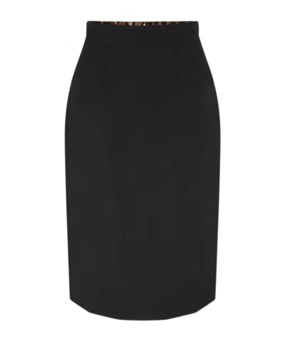 Dolce & Gabbana Straight Skirt In Black