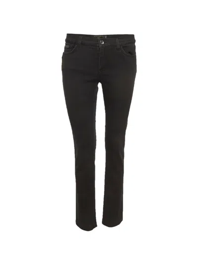 Pre-owned Dolce & Gabbana Straight-fit Jeans In Black