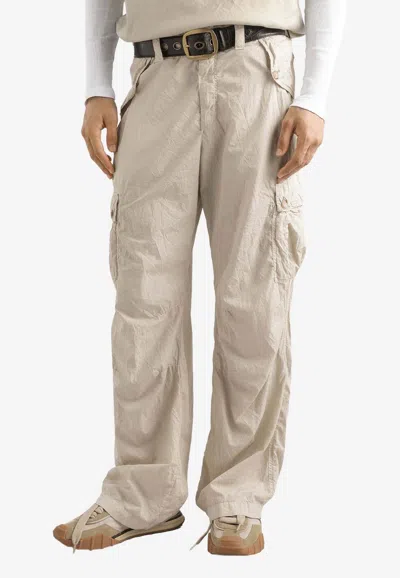 Dolce & Gabbana Straight-leg Cargo Pants In Neutral