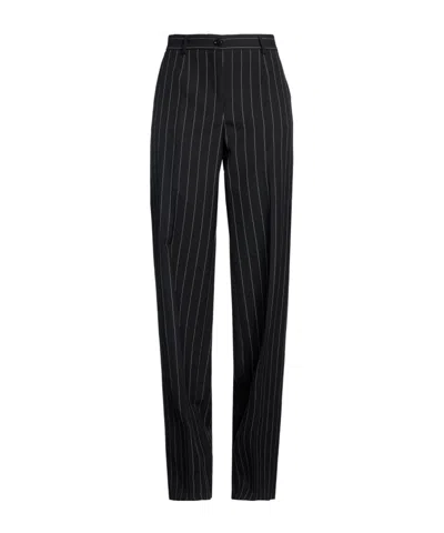 Dolce & Gabbana Straight-leg Dress Pants In Black