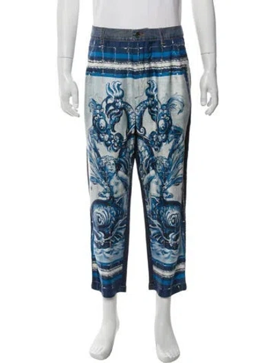Pre-owned Dolce & Gabbana Straight-leg Jeans In Blue