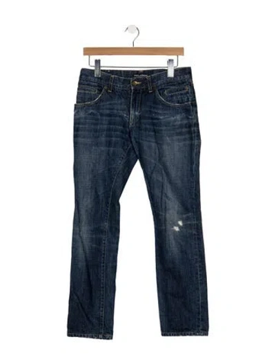 Pre-owned Dolce & Gabbana Straight-leg Jeans In Blue