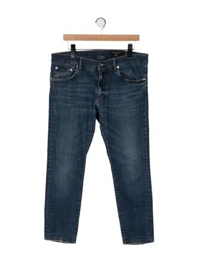 Pre-owned Dolce & Gabbana Straight-leg Jeans In Blue