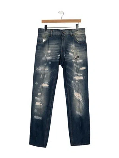 Pre-owned Dolce & Gabbana Straight-leg Jeans In Blue