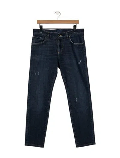 Pre-owned Dolce & Gabbana Straight-leg Jeans In Blue