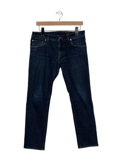 Pre-owned Dolce & Gabbana Straight-leg Jeans In Blue