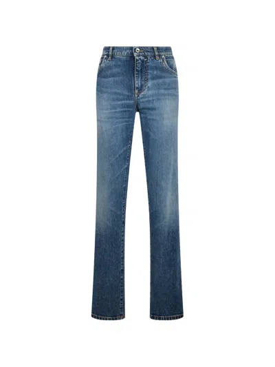 Dolce & Gabbana Straight-leg Jeans In Blue