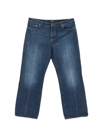 Pre-owned Dolce & Gabbana Straight-leg Jeans In Blue
