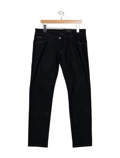 Pre-owned Dolce & Gabbana Straight-leg Jeans In Blue