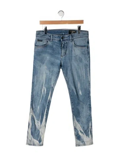 Pre-owned Dolce & Gabbana Straight-leg Jeans In Blue