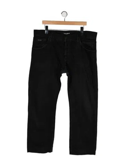 Pre-owned Dolce & Gabbana Straight-leg Jeans In Gray