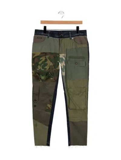 Pre-owned Dolce & Gabbana Straight-leg Jeans In Green