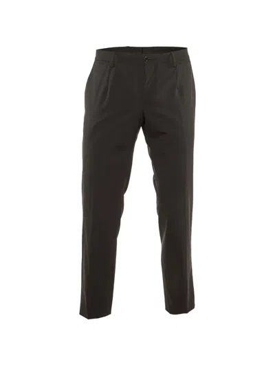 Pre-owned Dolce & Gabbana Straight-leg Trousers In Black