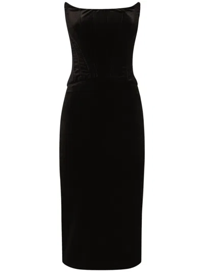 DOLCE & GABBANA STRAPLESS DRESS
