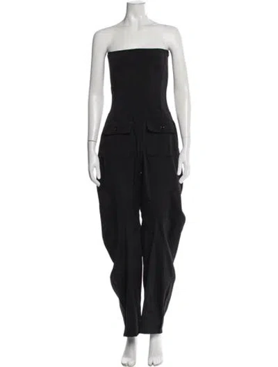 Pre-owned Dolce & Gabbana Strapless Jumpsuit In Black