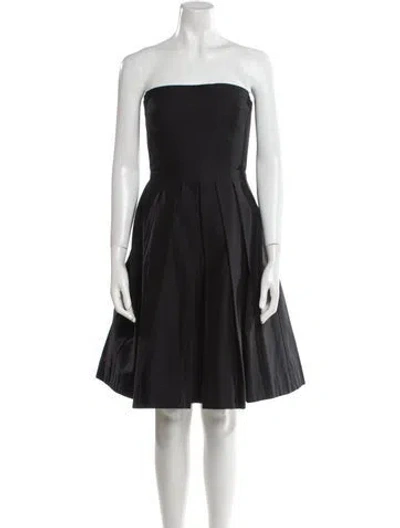 Pre-owned Dolce & Gabbana Strapless Mini Dress In Black