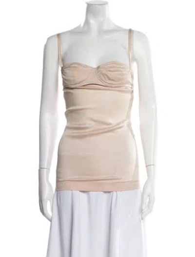 Pre-owned Dolce & Gabbana Strapless Tunic In Pink
