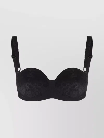 Dolce & Gabbana Strappy Lace Detailing Lingerie In Black