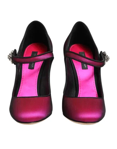 Dolce & Gabbana Strass-embellished Mary Jane Heel In Multi