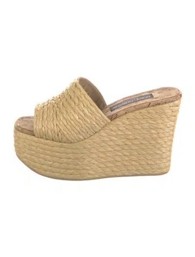 Pre-owned Dolce & Gabbana Straw Espadrilles In Neutral