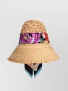 Dolce & Gabbana Straw Hat Bandeau Scarf