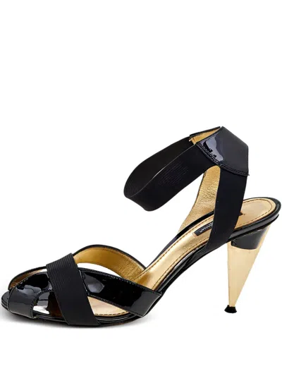 Pre-owned Dolce & Gabbana Stretch-band Ankle Cuff Sandals