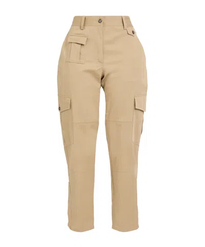 Dolce & Gabbana Stretch Cargo Pants In Nude