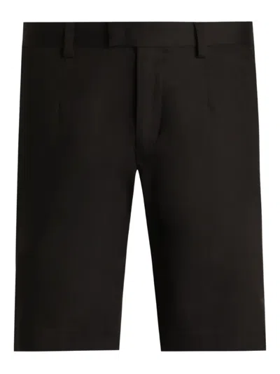 Dolce & Gabbana Stretch-cotton Bermuda Shorts In Black