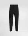 Dolce & Gabbana Tailored Stretch Trousers With Pockets In Black