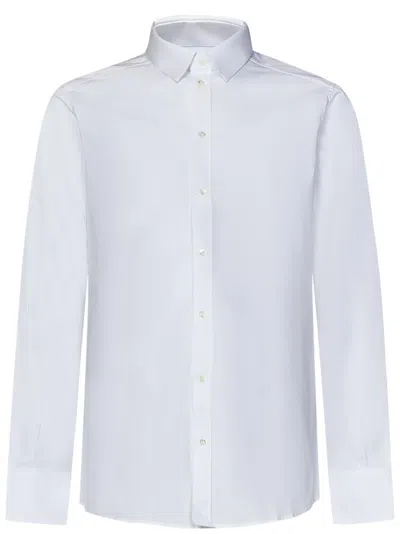 Dolce & Gabbana Cotton Poplin Shirt Italian Collar In White