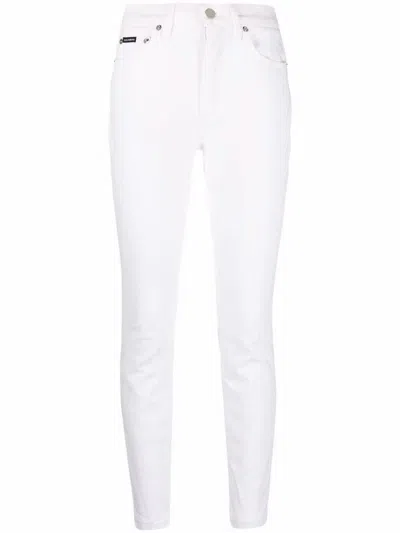 Dolce & Gabbana Stretch Denim Audrey Jeans In Italian Html In White