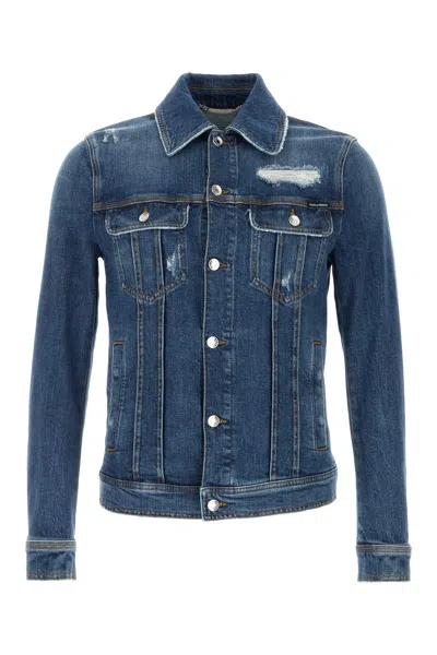 DOLCE & GABBANA STRETCH DENIM JACKET