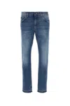 Dolce & Gabbana Logo Embroidery Jeans In Blue