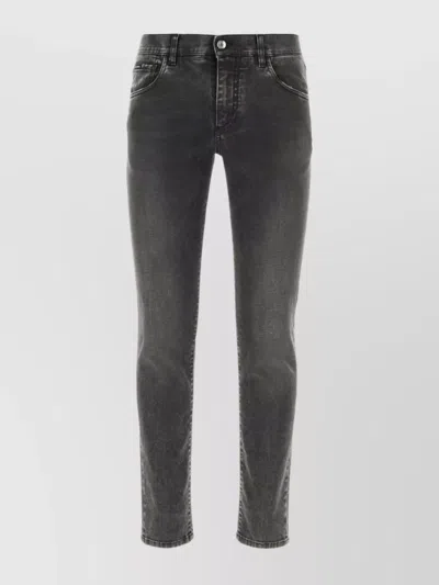 Dolce & Gabbana Stretch Denim Jeans Faded Wash In Varianteabbinata
