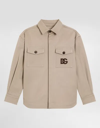 Dolce & Gabbana Stretch Gabardine Shirt