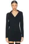 Dolce & Gabbana Dg Logo Button-up Knit Cardigan In Black