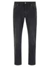 Dolce & Gabbana Dg Essentials Slim-fit Jeans In Black